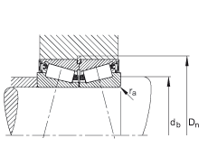 圓錐滾子軸承 JK0S060, 整體圓錐滾子軸承，單側(cè)唇密封，直徑系列 0