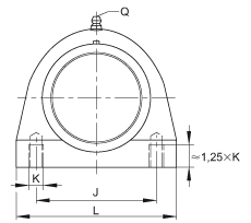 直立式軸承座單元 RSHEY50-TV-VA, 塑料軸承座，內(nèi)圈帶平頭螺釘?shù)耐馇蛎媲蜉S承，耐腐蝕設(shè)計(jì)，R 型密封