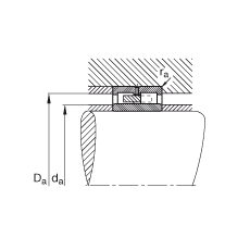 圓柱滾子軸承 NNU4928-S-M-P5-C3, 浮動軸承，雙列，可分離，帶保持架